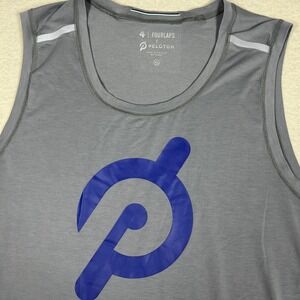 Fourlaps Peloton Tank Top Mens XL‎ Gray Re-Up Athletic Running Sleeveless